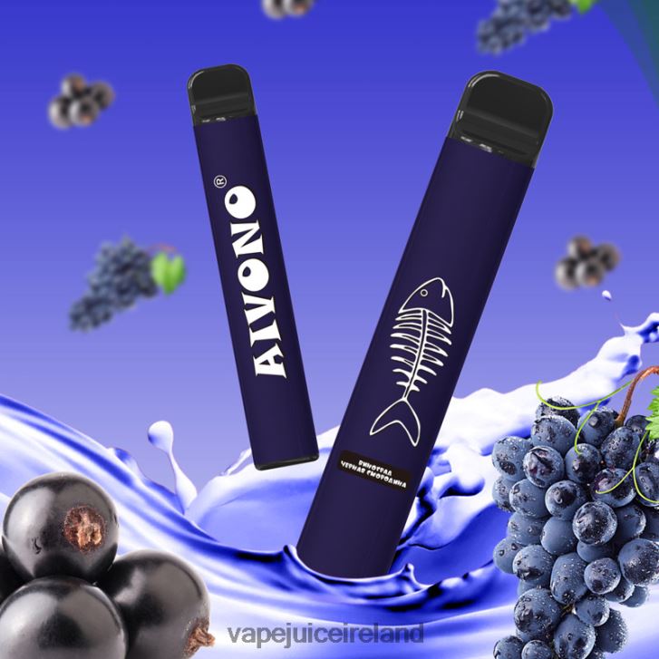 Vape Pods Ireland - Aivono AIM FISHBONE 600 Grape Blackcurrant 6HX0T6284