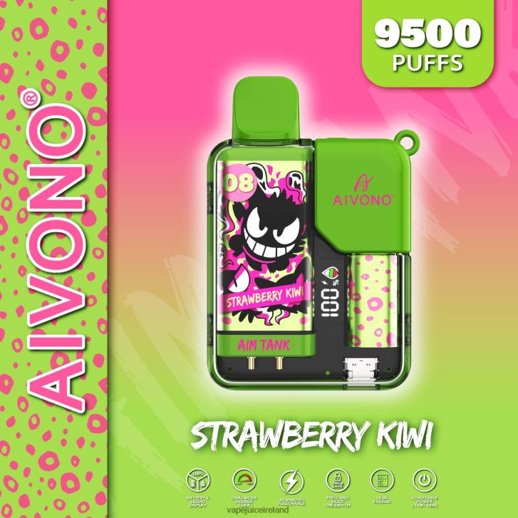 Vape Flavours - Aivono AIM TANK 9500 Strawberry Kiwi 6HX0T647