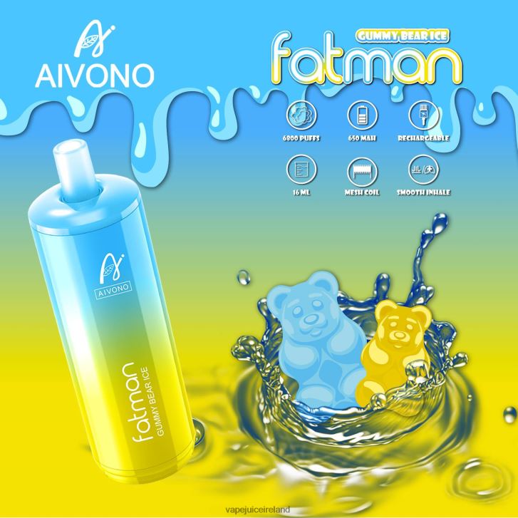 Vape Flavours - Aivono FATMAN 6800 Gummy Bear Ice 6HX0T632
