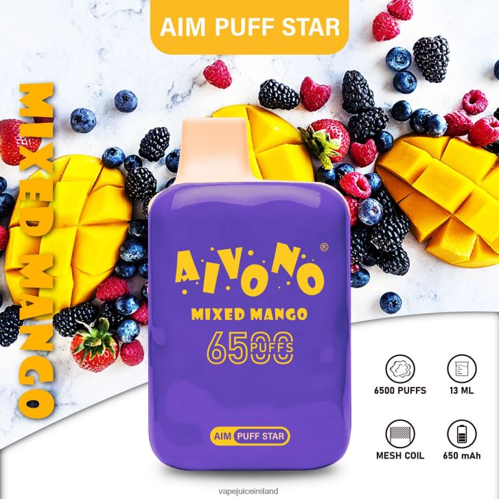 Vape Ireland - Aivono AIM PUFF STAR 6500 Mixed Mango 6HX0T6296