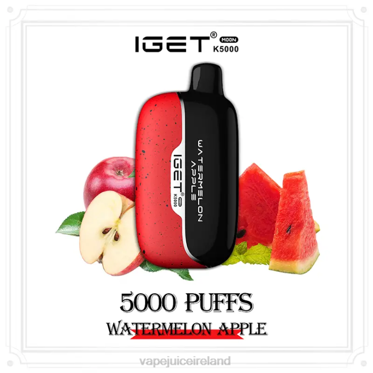 Vape Ireland - IGET Moon K5000 Watermelon Apple PBX66