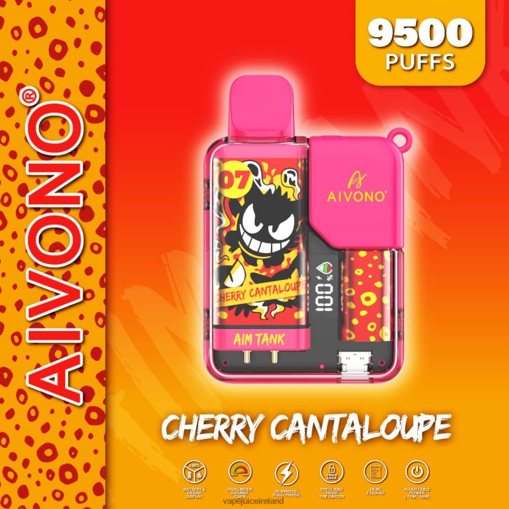 Vape Pod Kits - Aivono AIM TANK 9500 Cherry Cantaloupe 6HX0T645