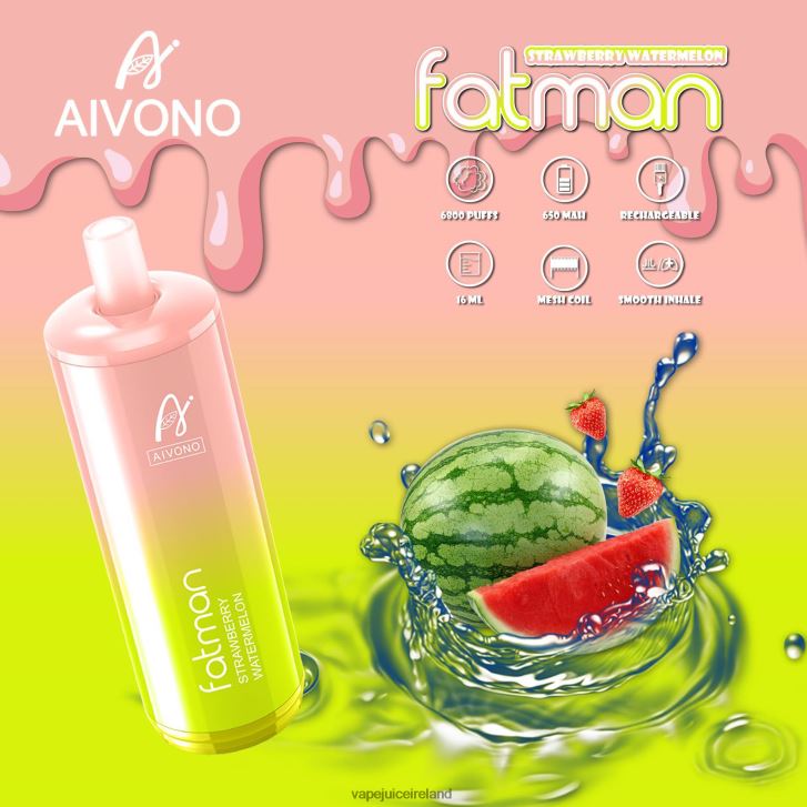 Vape Pod Kits - Aivono FATMAN 6800 Strawberry Watermelon 6HX0T630