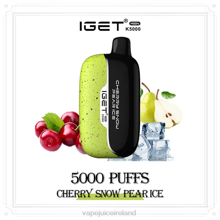 Vape Pod Kits - IGET Moon K5000 Cherry Snow Pear Ice PBX65
