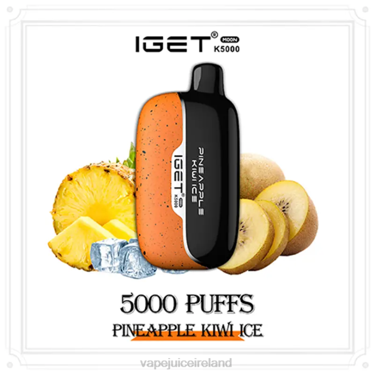 Vape Pods Ireland - IGET Moon K5000 Pineapple Kiwi Ice PBX614