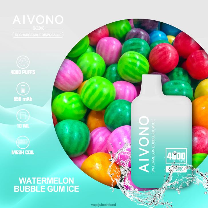 Vape Flavours - Aivono AIM BOXX 4000 Watermelon Bubble Gum Ice 6HX0T6227