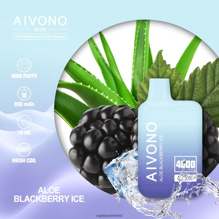 Vape Juice - Aivono AIM BOXX 4000 Aloe Current Ice 6HX0T6228