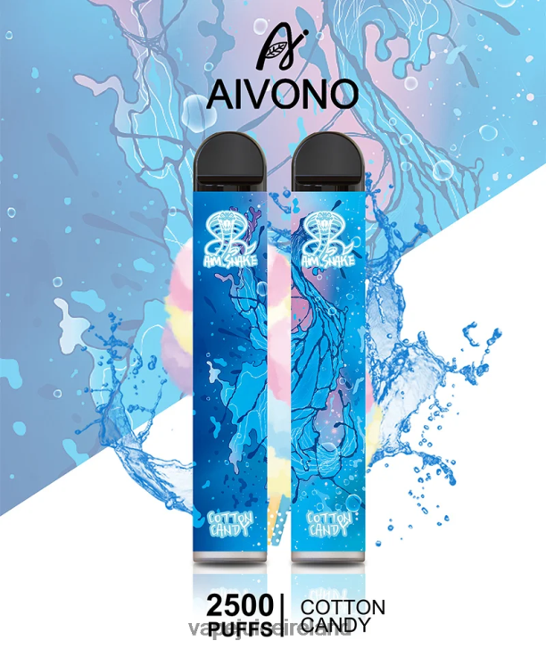 Vape Juice - Aivono AIM SNAKE 2500 Cotton Candy 6HX0T6303