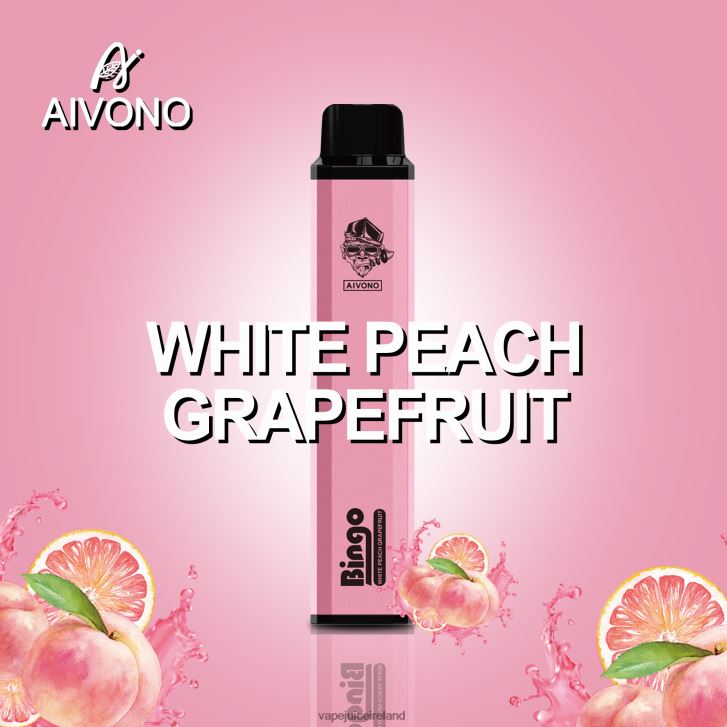 Vape Pods Ireland - Aivono AIM BINGO 4000 White Peach Grapefruit 6HX0T6134