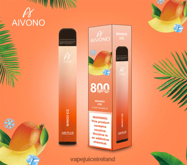 Vape Pods Ireland - Aivono AIM PLUS 800 Mango Ice 6HX0T6184