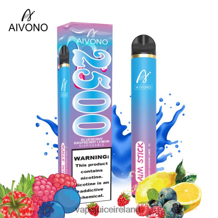 Vape Pods Ireland - Aivono AIM STICK 2500 Blueberry Raspberry Lemon 6HX0T6154
