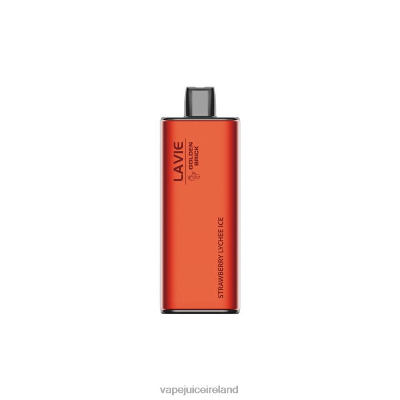 Vape Flavours - LAVIE GOLDEN BRICK 10000 Puffs Strawberry Lychee Ice TVF2X67