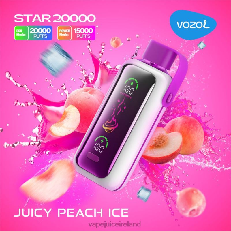 Vape Göteborg - VOZOL STAR 20000 JUICY PEACH ICE DR42810