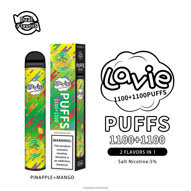 Vape Ireland - LAVIE BAR Switch 2200 Puffs Pinapple/Mango TVF2X296