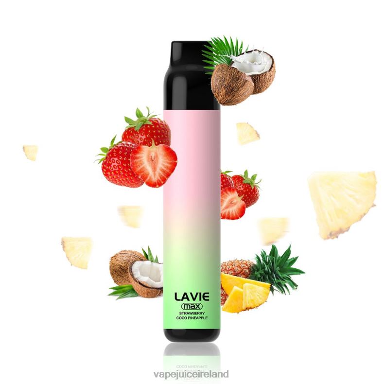 Vape Juice - LAVIE BAR 5000 Puffs - MAX Strawberry Coco Apple TVF2X283