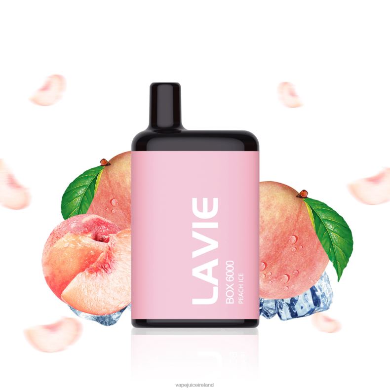 Vape Pod Kits - LAVIE BOX 6000 Puffs Peach Ice TVF2X200