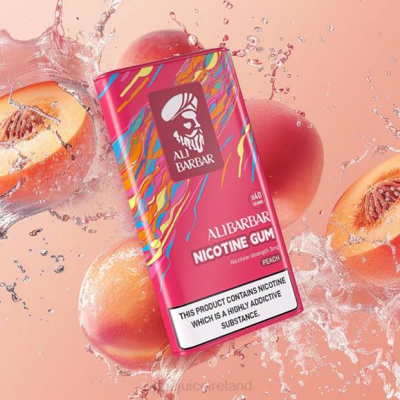 Vape Pods Ireland - Alibarbar Nicotine Gum Peach TDT484