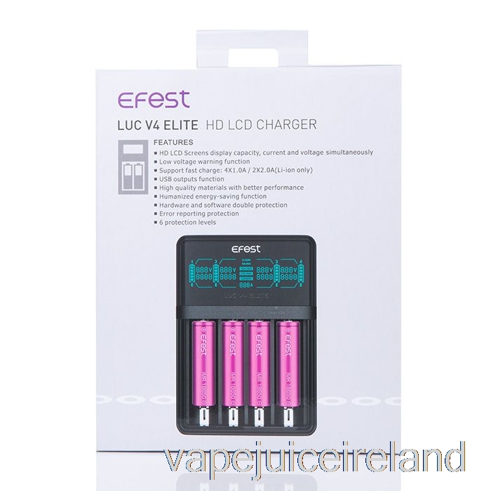 Vape Pod Kits Efest LUC V4 Elite HD LCD Charger