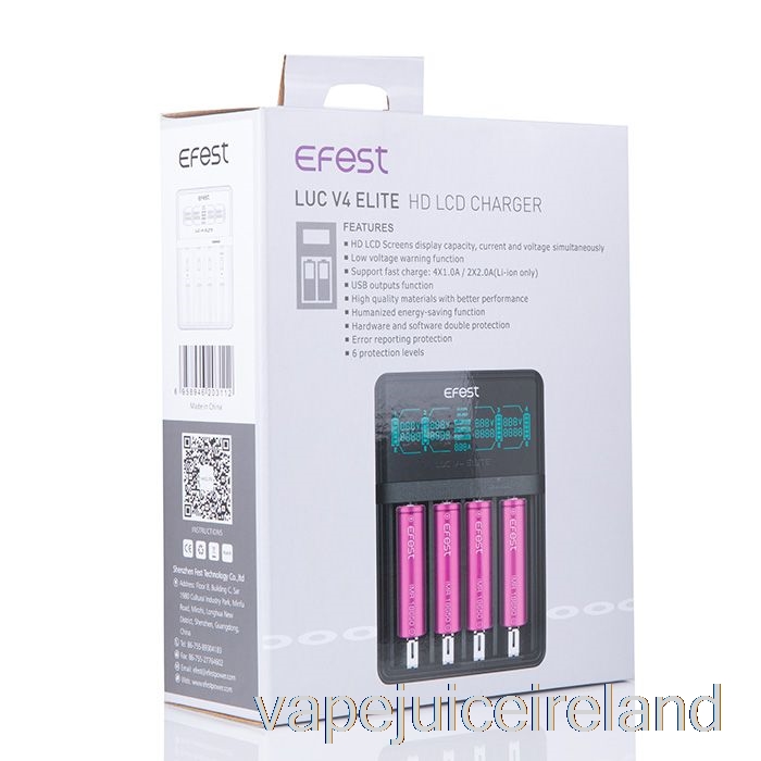 Vape Pod Kits Efest LUC V4 Elite HD LCD Charger
