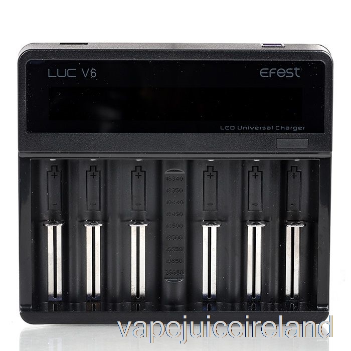 Vape Flavours Efest LUC V6 6-Bay LCD Universal Charger