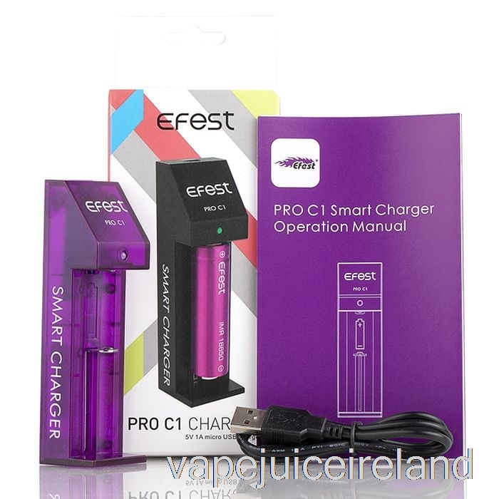 Vape Flavours Efest PRO C1 1-Bay Smart Battery Charger