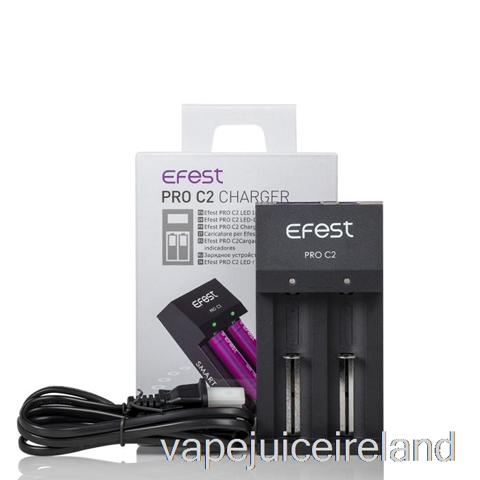 Vape Flavours Efest PRO C2 2-Bay Smart Battery Charger