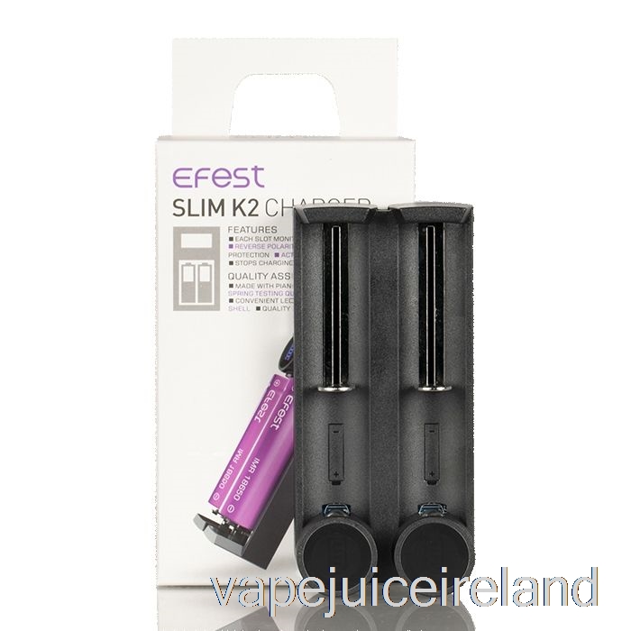Vape Pod Kits Efest SLIM K2 Two-Slot Battery Charger