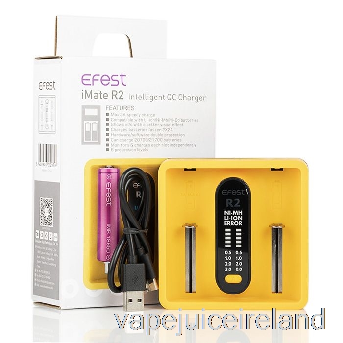 Vape Pod Kits Efest iMATE R2 Intelligent QC Charger