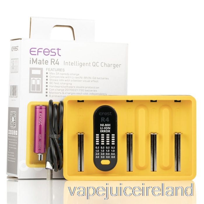 Vape Juice Efest iMATE R4 Intelligent QC Charger