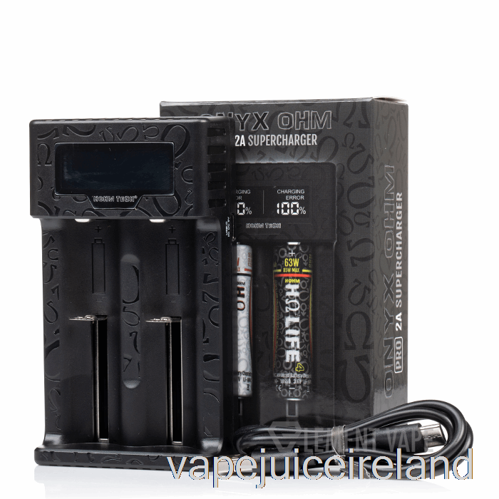 Vape Flavours Hohm Tech Onyx OHM 2A Matrix Display Charger 2-Bay Charger