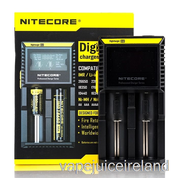 Vape Juice Nitecore D2 Battery Charger (2-Bay)
