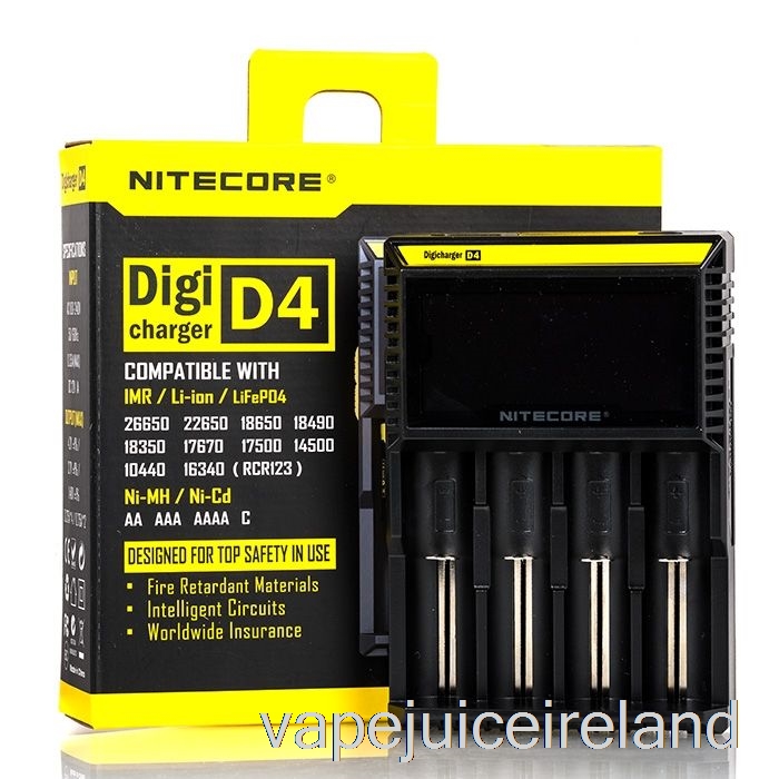 Vape Juice Nitecore D4 Battery Charger (4-Bay)