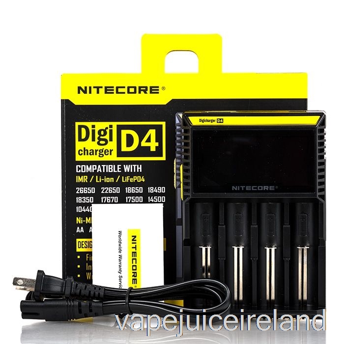 Vape Juice Nitecore D4 Battery Charger (4-Bay)